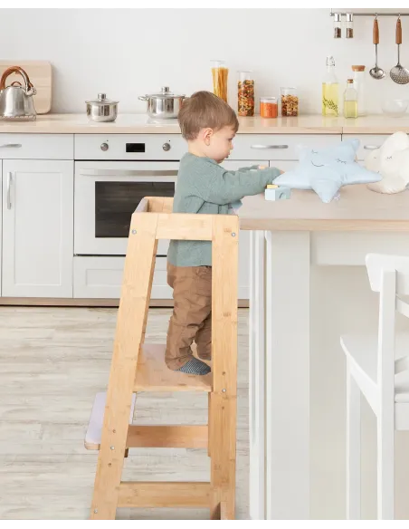 Torre de apredizagem Montessori ajustável - Madeira