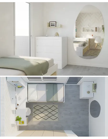 Desenho quarto infanto juvenil em 3D