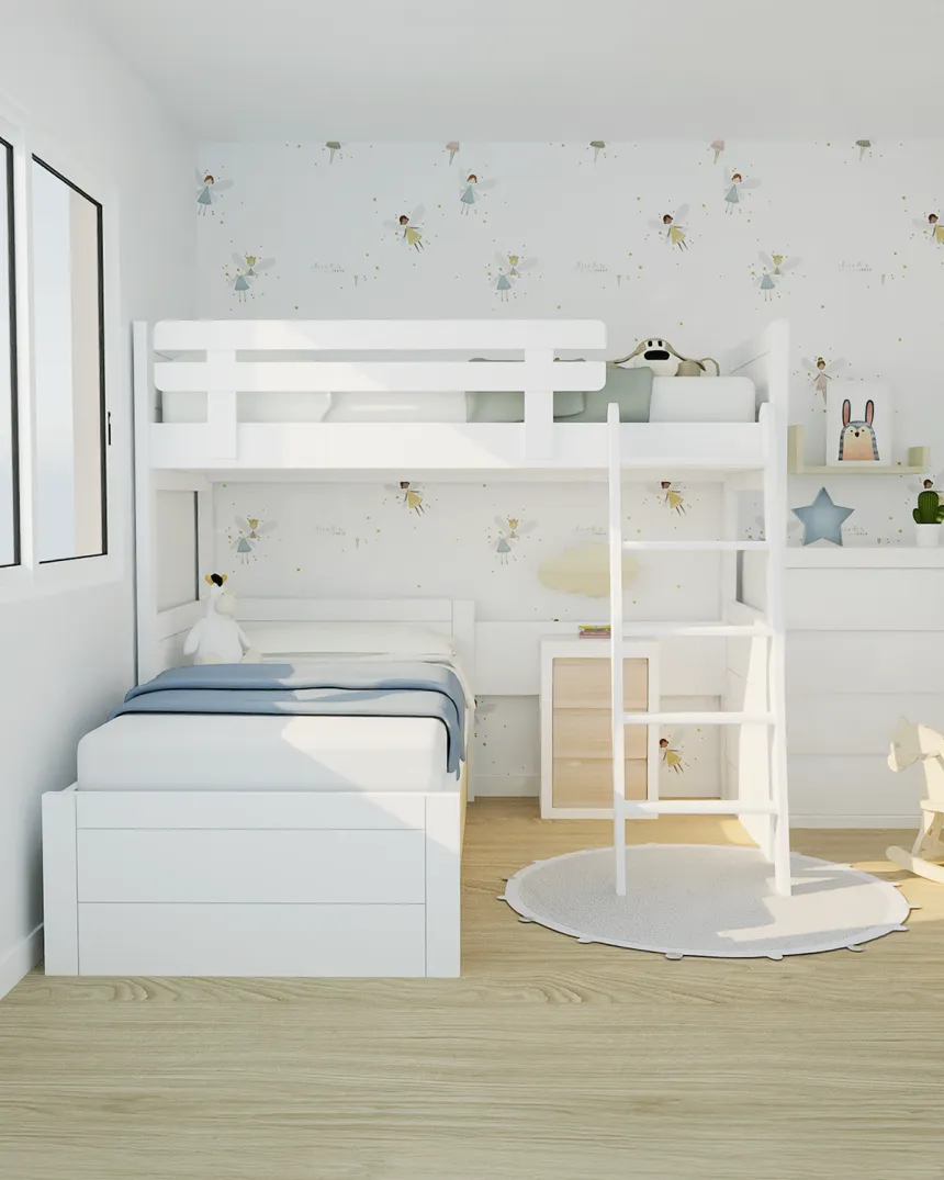 Desenho quarto infanto juvenil em 3D