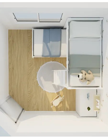 Desenho quarto infanto juvenil em 3D