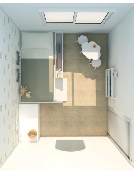 Desenho quarto infanto juvenil em 3D