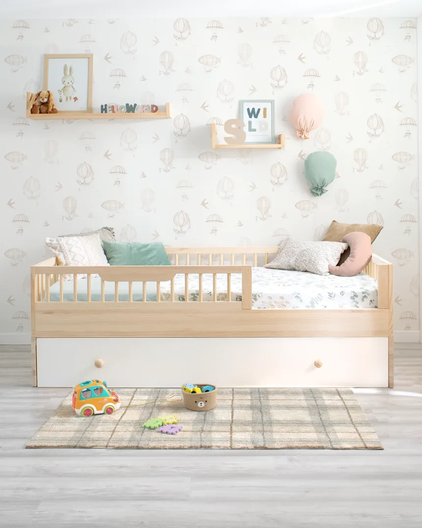 Pack cama Montessori Sofía + kit evolutivo Natural