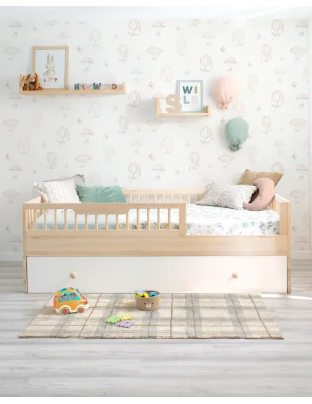 Pack cama Montessori Sofía + kit evolutivo Natural