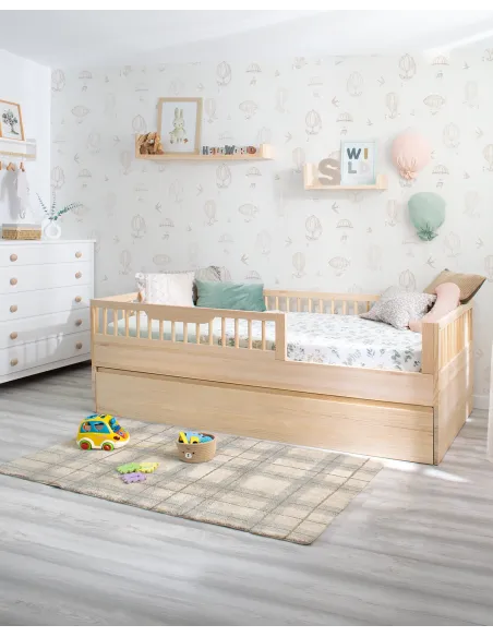 Pack cama Montessori Sofía + kit evolutivo Natural