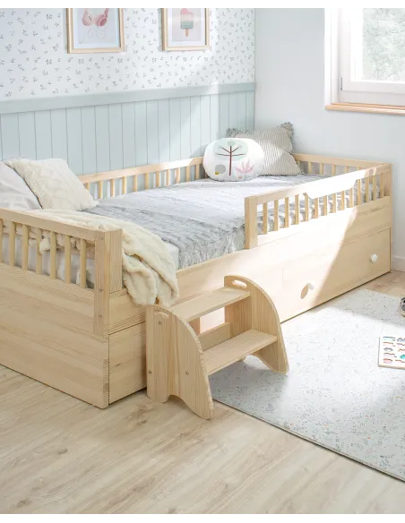 Pack cama Montessori Sofía + kit evolutivo Natural