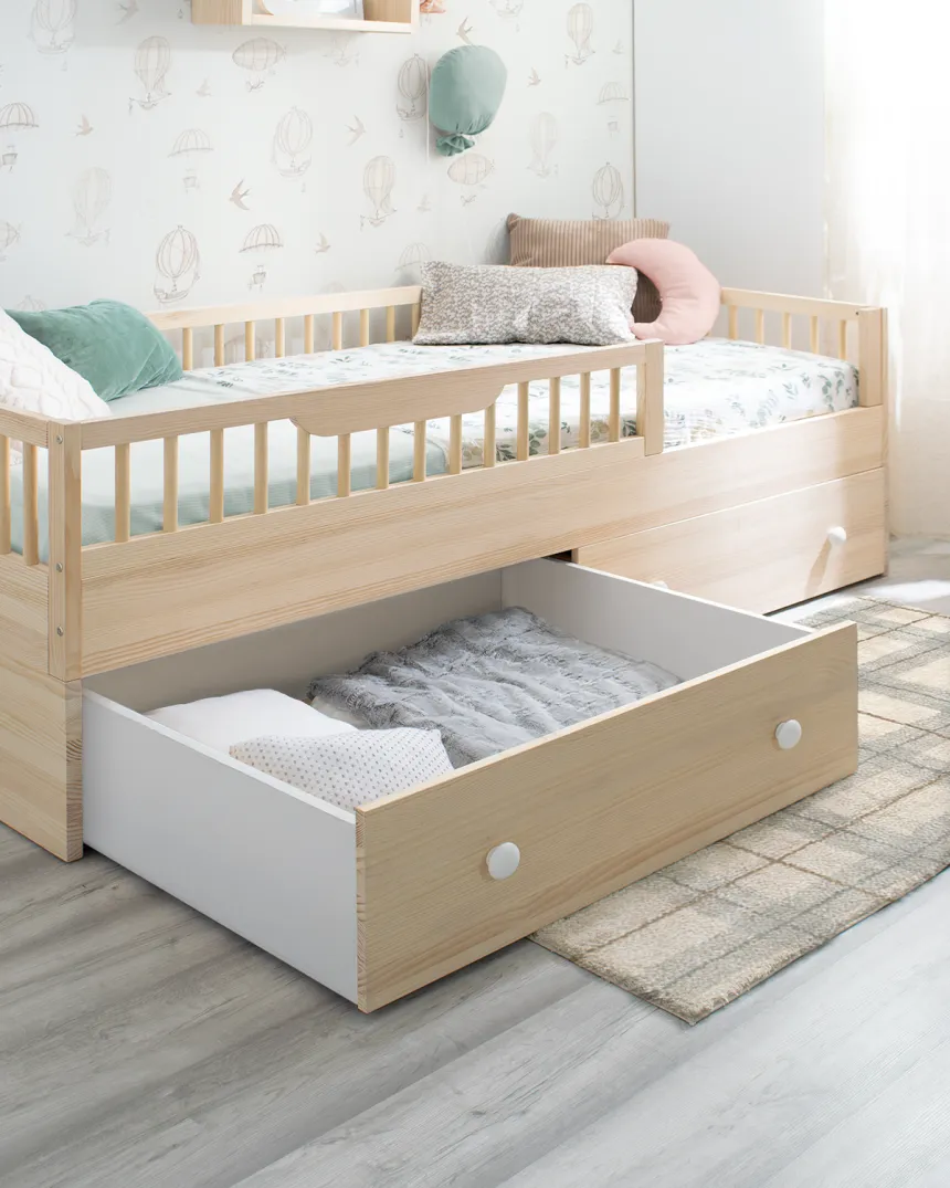 Pack cama Montessori Sofía + kit evolutivo Natural