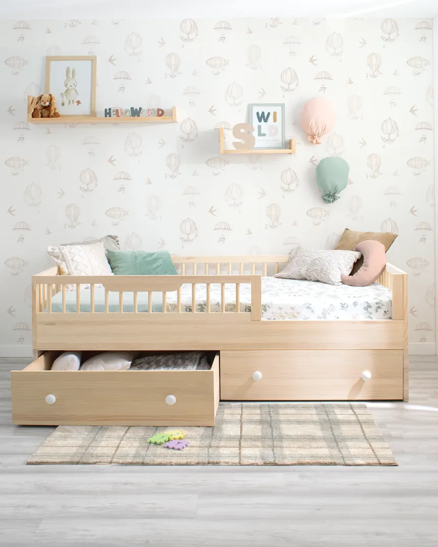 Pack evolutivo | Cama Montessori Sofía + kit evolutivo