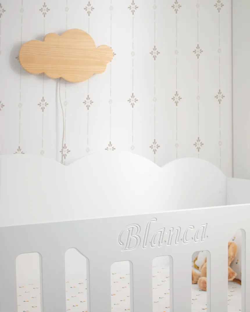 Candeeiro de parede LED infantil Nuvem Natural | Entrega gratuita