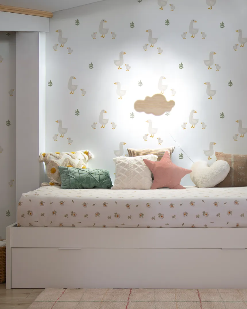 Candeeiro de parede LED infantil Nuvem Natural | Entrega gratuita