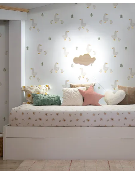 Candeeiro de parede LED infantil Nuvem Natural | Entrega gratuita