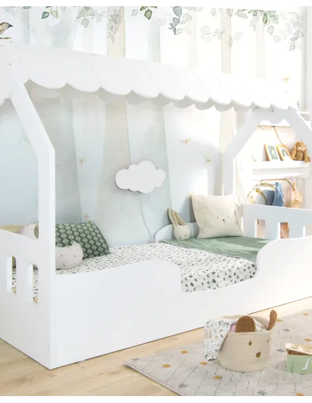 Candeeiro  de parede led nuvem branca | Decoração infantil