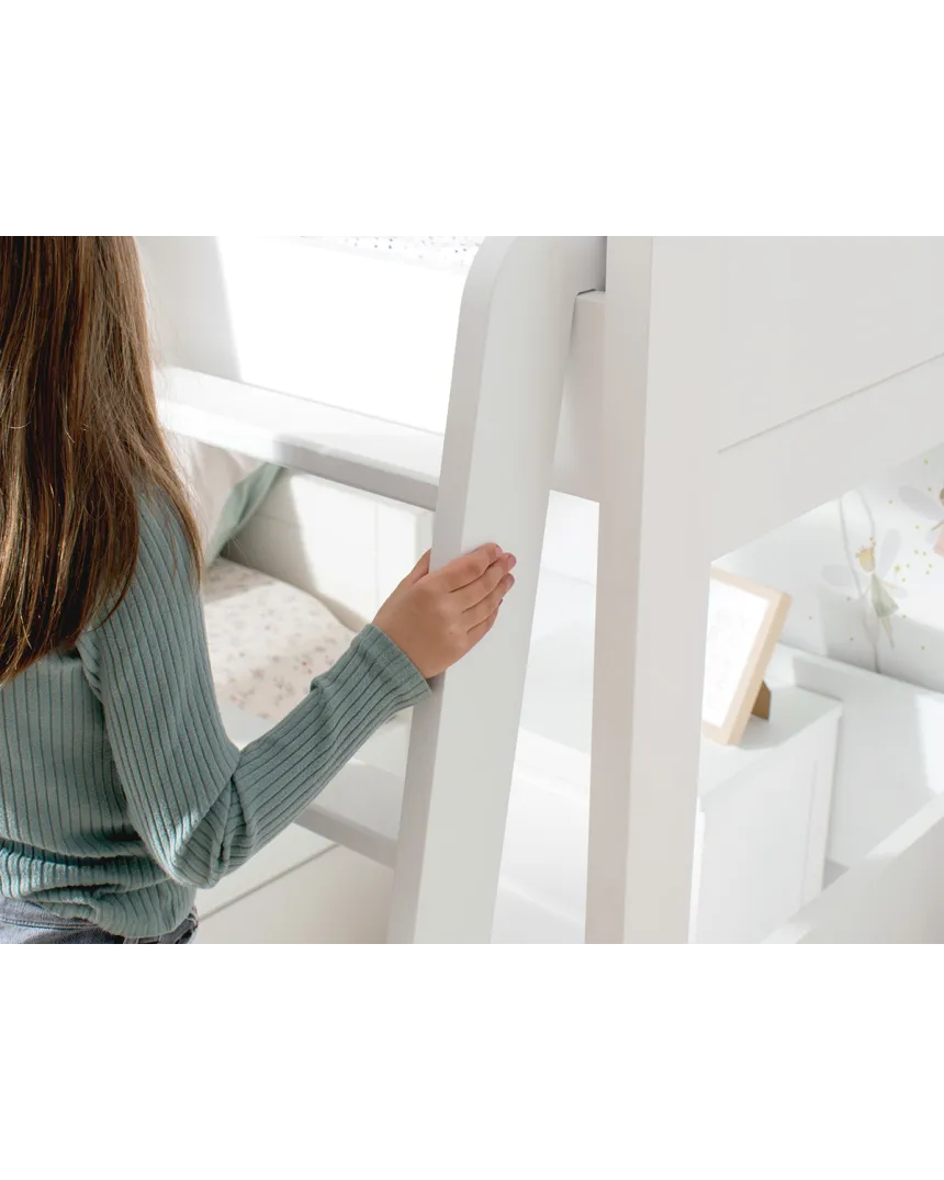 Beliche em L com três camas | Solução para quarto partilhado