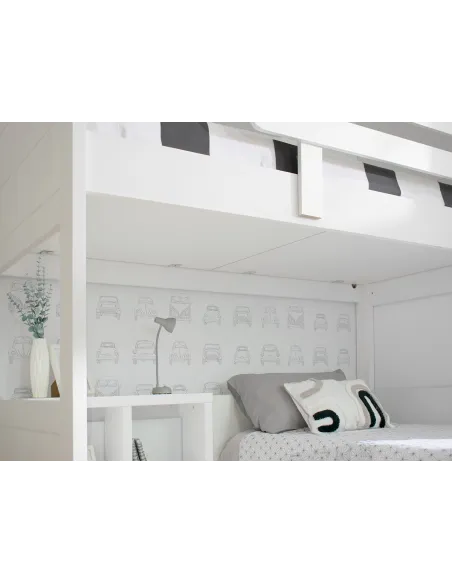 Beliche juvenil em L com gavetas | Envio gratuito!