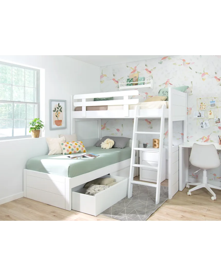 Beliche juvenil em L Lineal com gavetas – Envio gratuito! 2