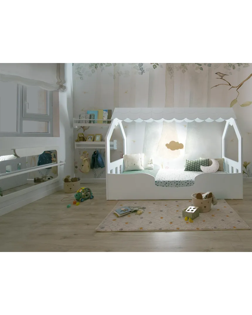 Quarto infantil Montessori casinha completo | Móveis Montessori