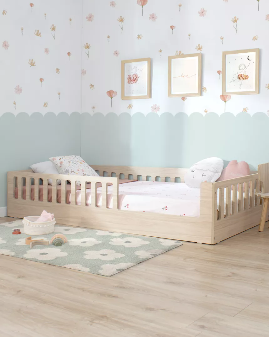 Quarto infantil montessori com cama Creta | Móveis Montessori