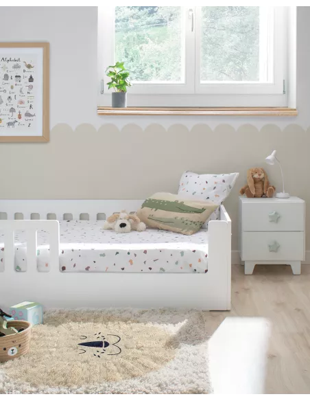 Quarto Montessori completo com cama Creta branca | Quarto Montessori