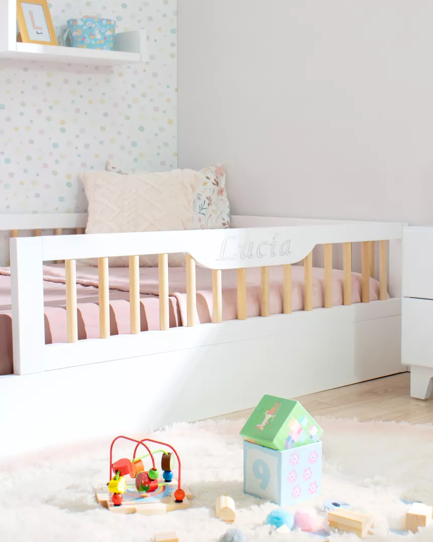 Quarto Montessori completo cama Sofía branca | Movéis Bainba