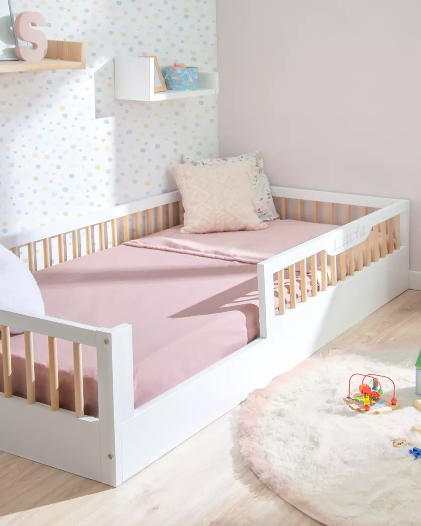 Quarto Montessori completo cama Sofía branca | Movéis Bainba