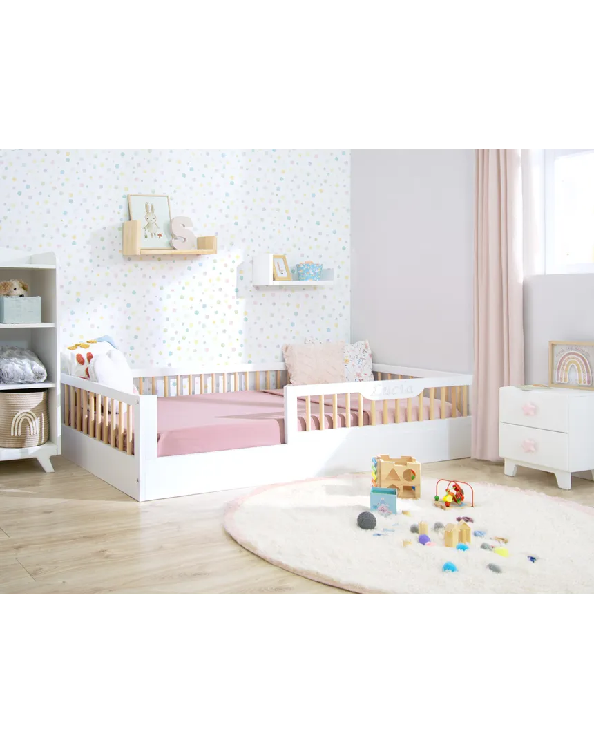 Quarto Montessori completo cama Sofía branca | Movéis Bainba