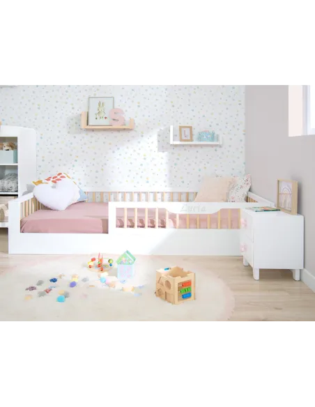 Quarto Montessori completo cama Sofía branca | Movéis Bainba
