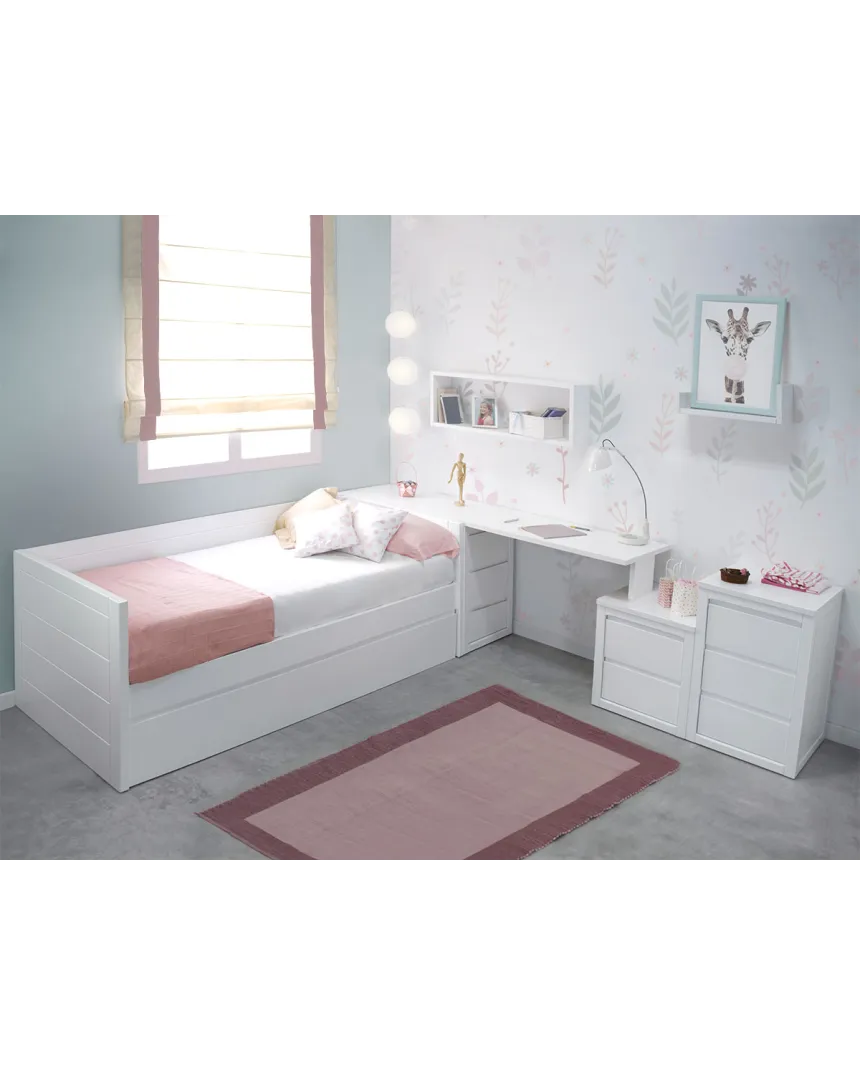 Quarto juvenil Lineal com secretária | Movéis juvenis