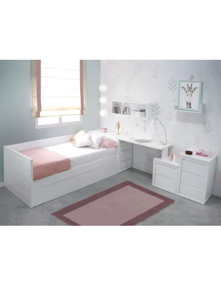 Quarto juvenil Lineal com secretária | Movéis juvenis