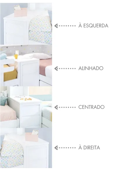 Quarto partilhado em L com camas lineares e estante | Móveis bainba