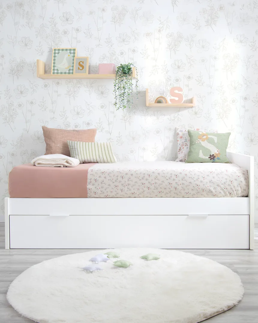 Cama dupla laminada 90 x 190cm | Cabeceira baixa