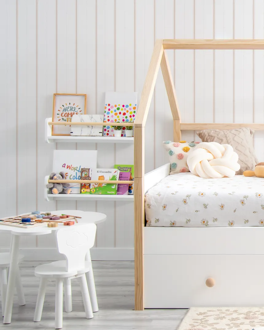 Estante de parede nordica | Organização Montessori