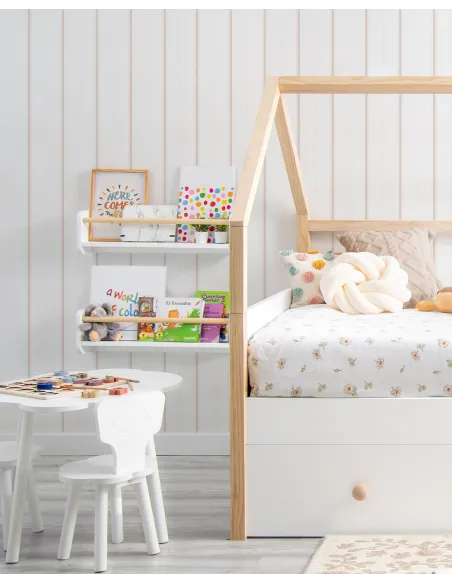 Estante de parede nordica | Organização Montessori