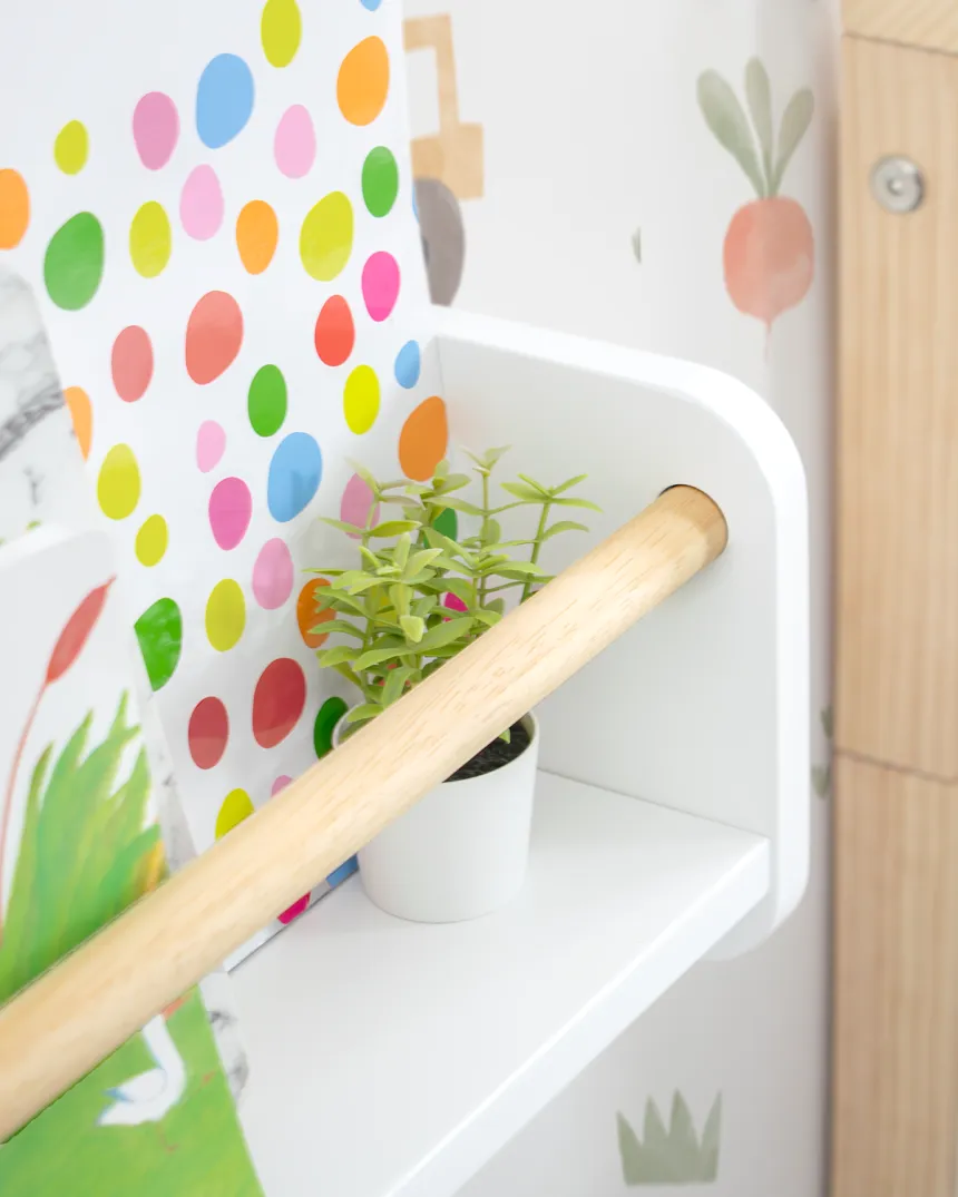 Estante de parede nordica | Organização Montessori