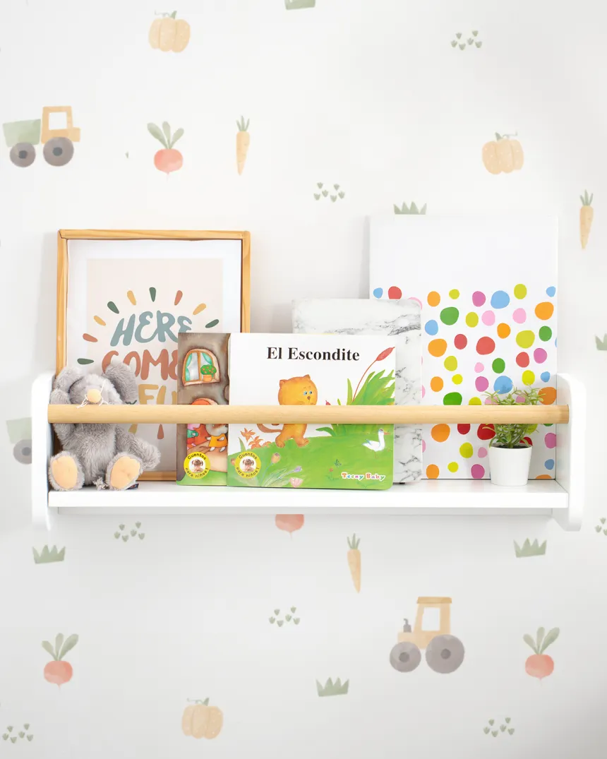 Estante de parede nordica | Organização Montessori