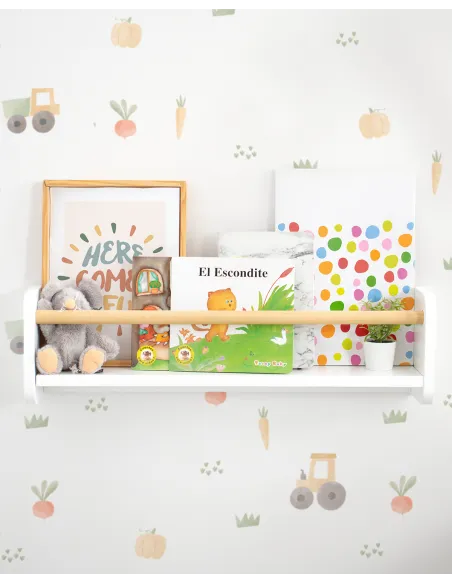 Estante de parede nordica | Organização Montessori