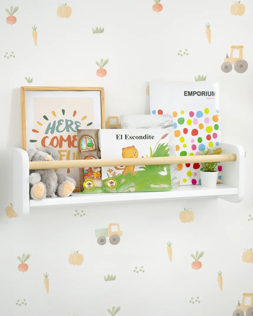 Estante de parede nordica | Organização Montessori 2