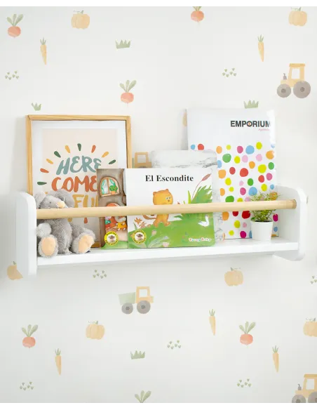 Estante de parede nordica | Organização Montessori