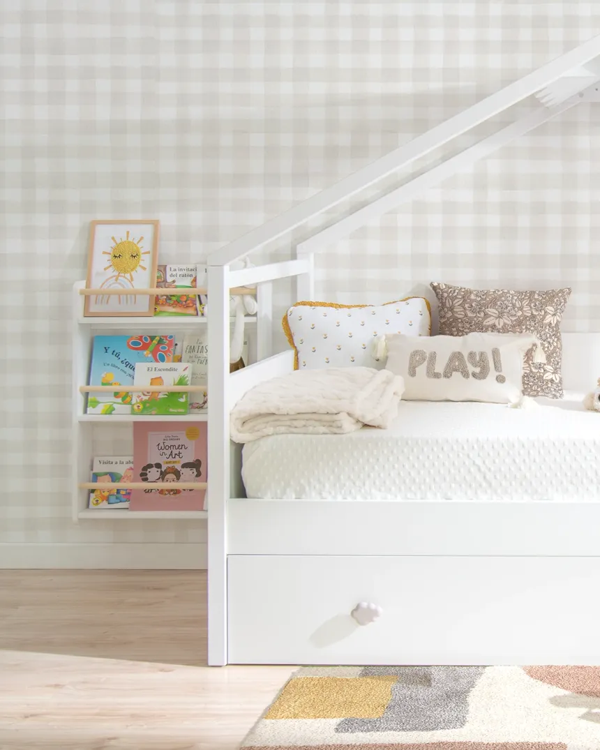 Biblioteca de parede Montessori Nórdica -Entrega gratuita