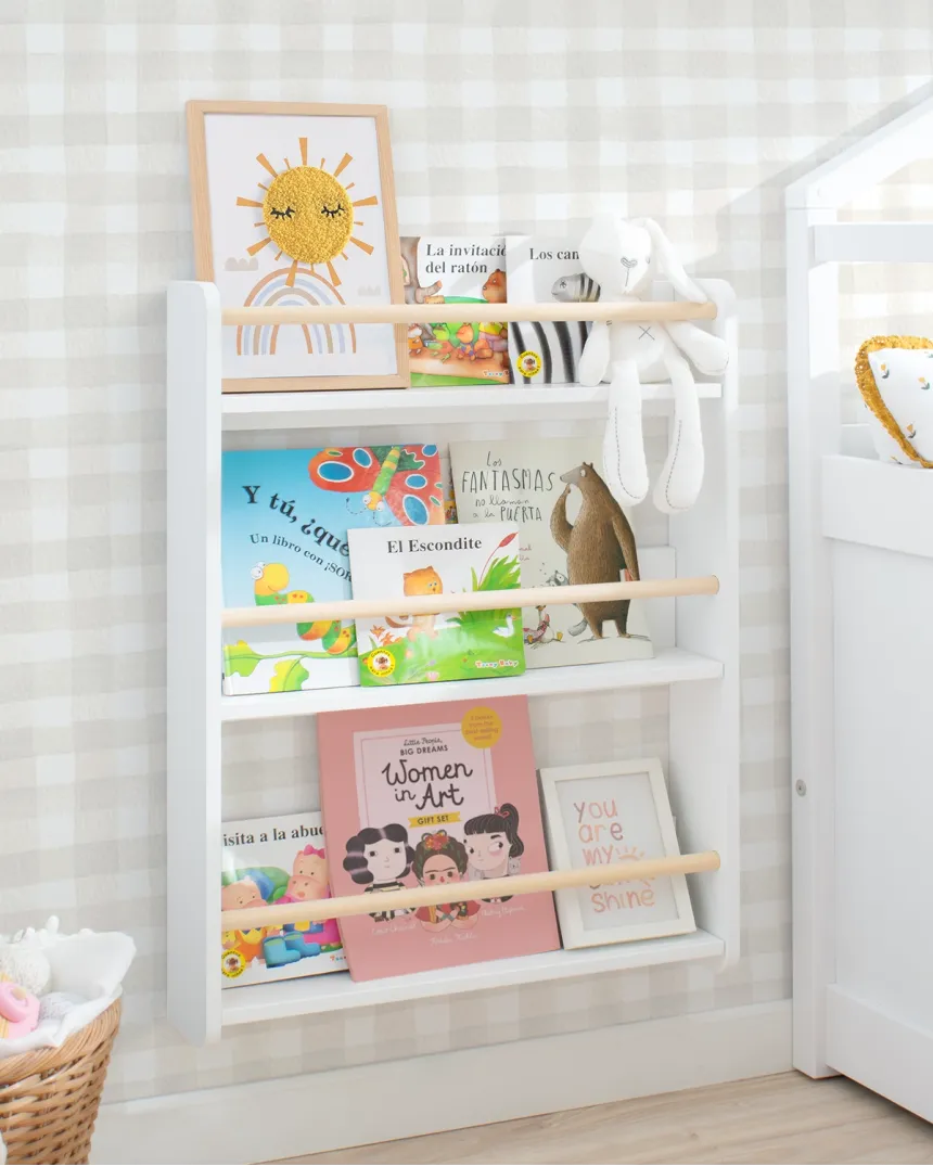 Biblioteca de parede Montessori Nórdica -Entrega gratuita 2