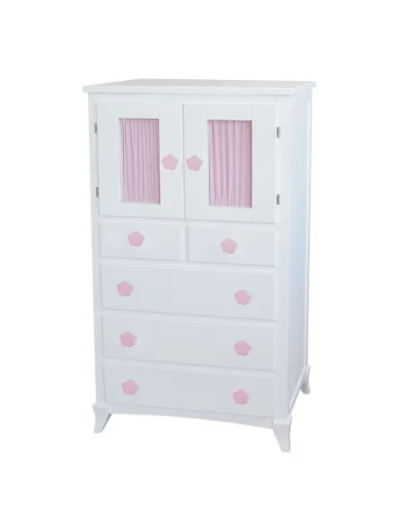 Camiseiro cortina rosa