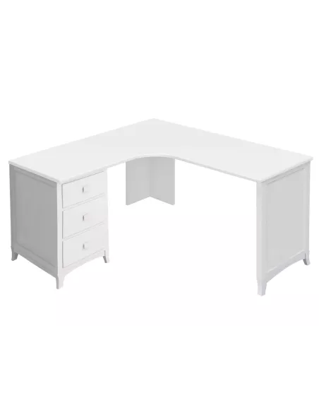 Secretária  com gaveteiro à esquerda