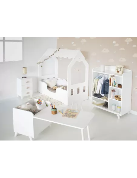 Quarto Montessori Casinha com roupeiro