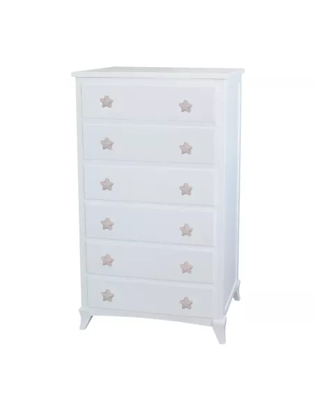 Camiseiro com puxadores estrelas bege