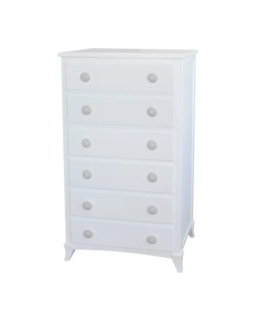 Camiseiro com puxadores corações brancos 2