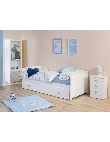 Quarto infantil Curvo com camiseiro e estante
