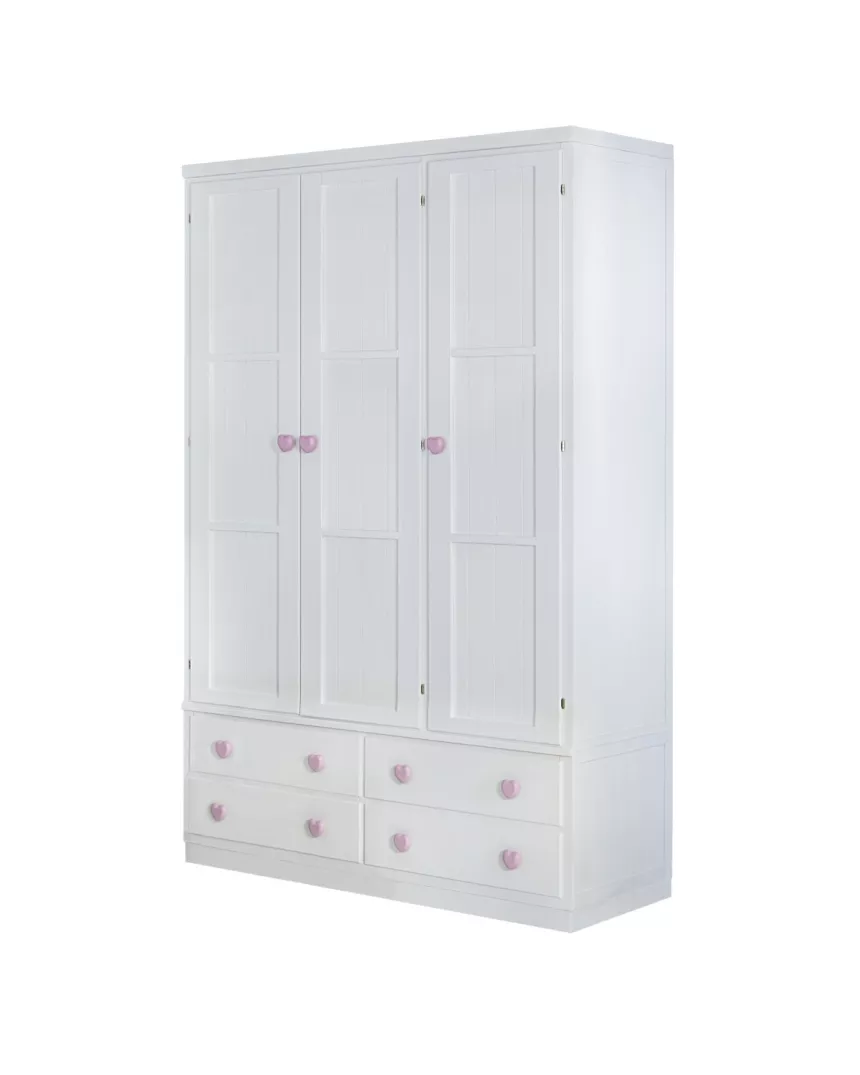 Roupeiro 3 portas com gavetas com pés 2