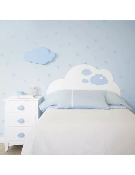 Cabeceira infantil Nuvem azul