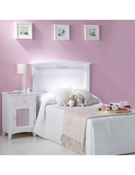 Cabeceira com nome personalizado