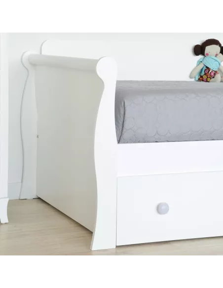 Detalhe proteção de parede em cama Gôndola