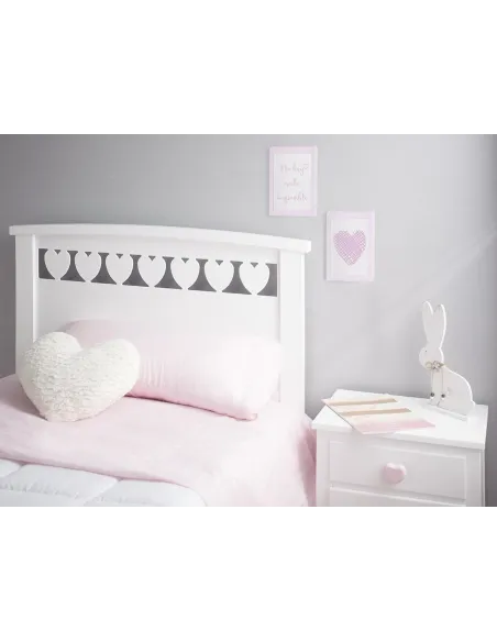 Cabeceira infantil Corações