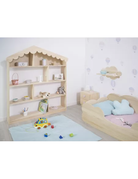 Quarto infantil Nuvem em madeira natural
